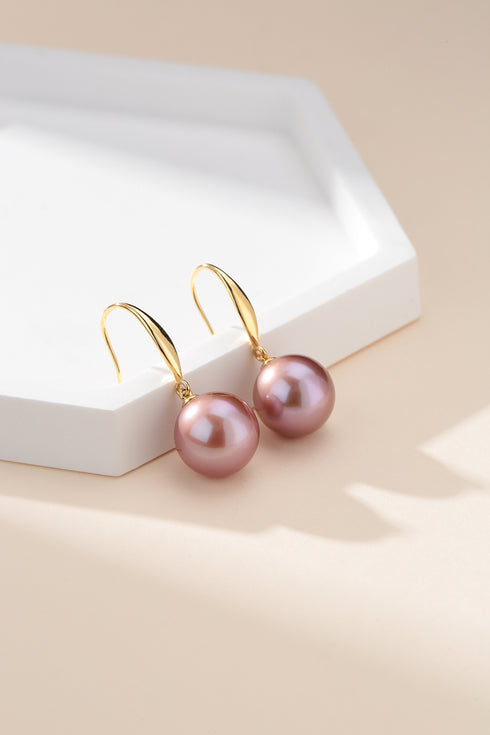 Purple Radiance Edison Power Earrings